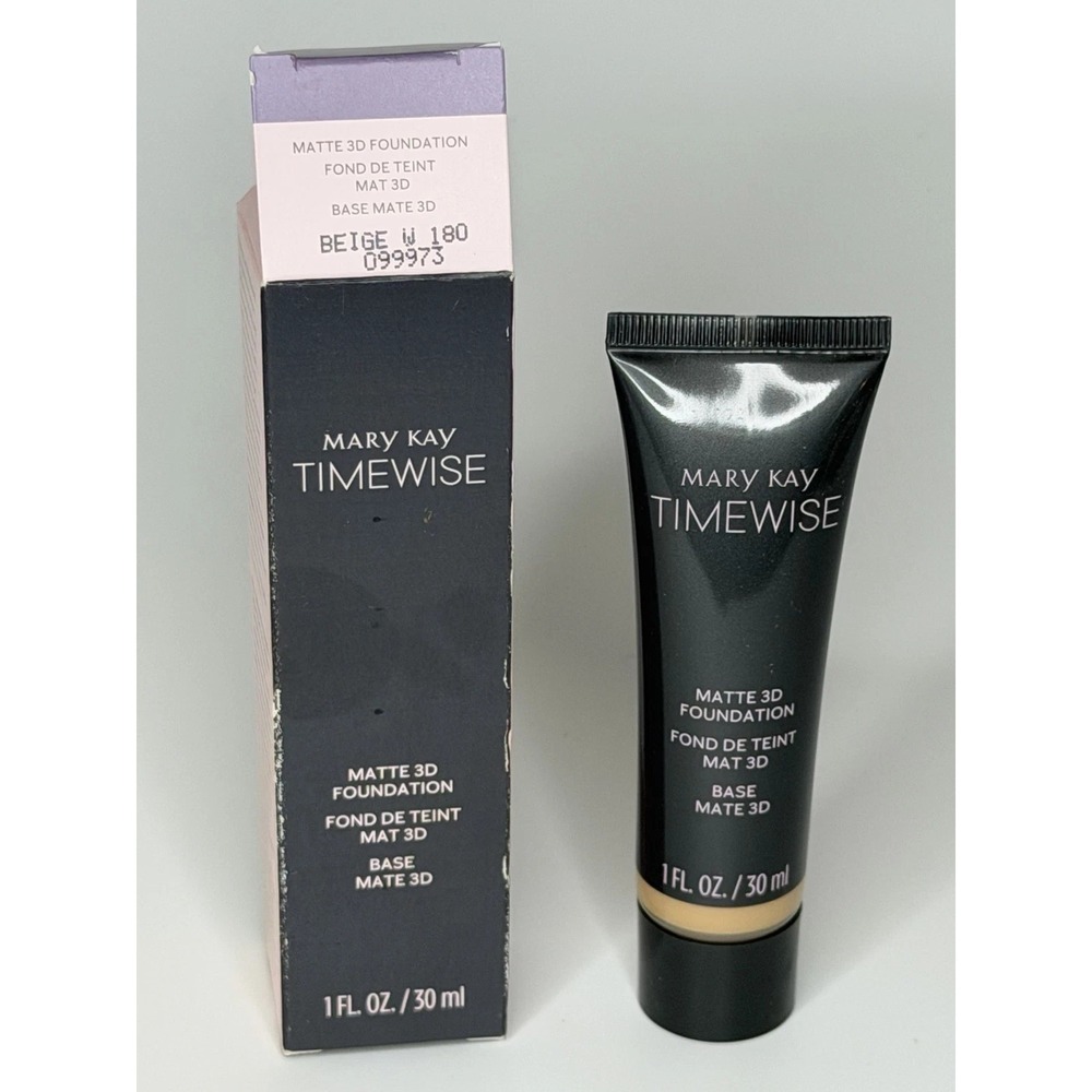 Mary Kay TimeWise MATTE 3D Liquid Foundation Shade BEIGE W 180 (099973) NIB
